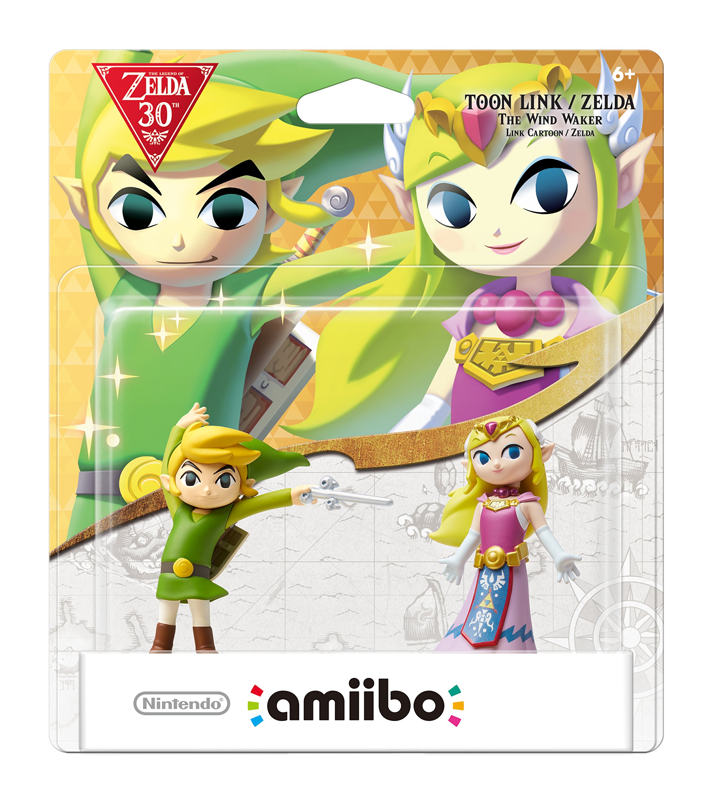 Foto 2 pulgar | Amiibo Nintendo Toon Link/zelda The Wind Waker, Paquete De 2 Unidades Para Wii U - Venta Internacional.