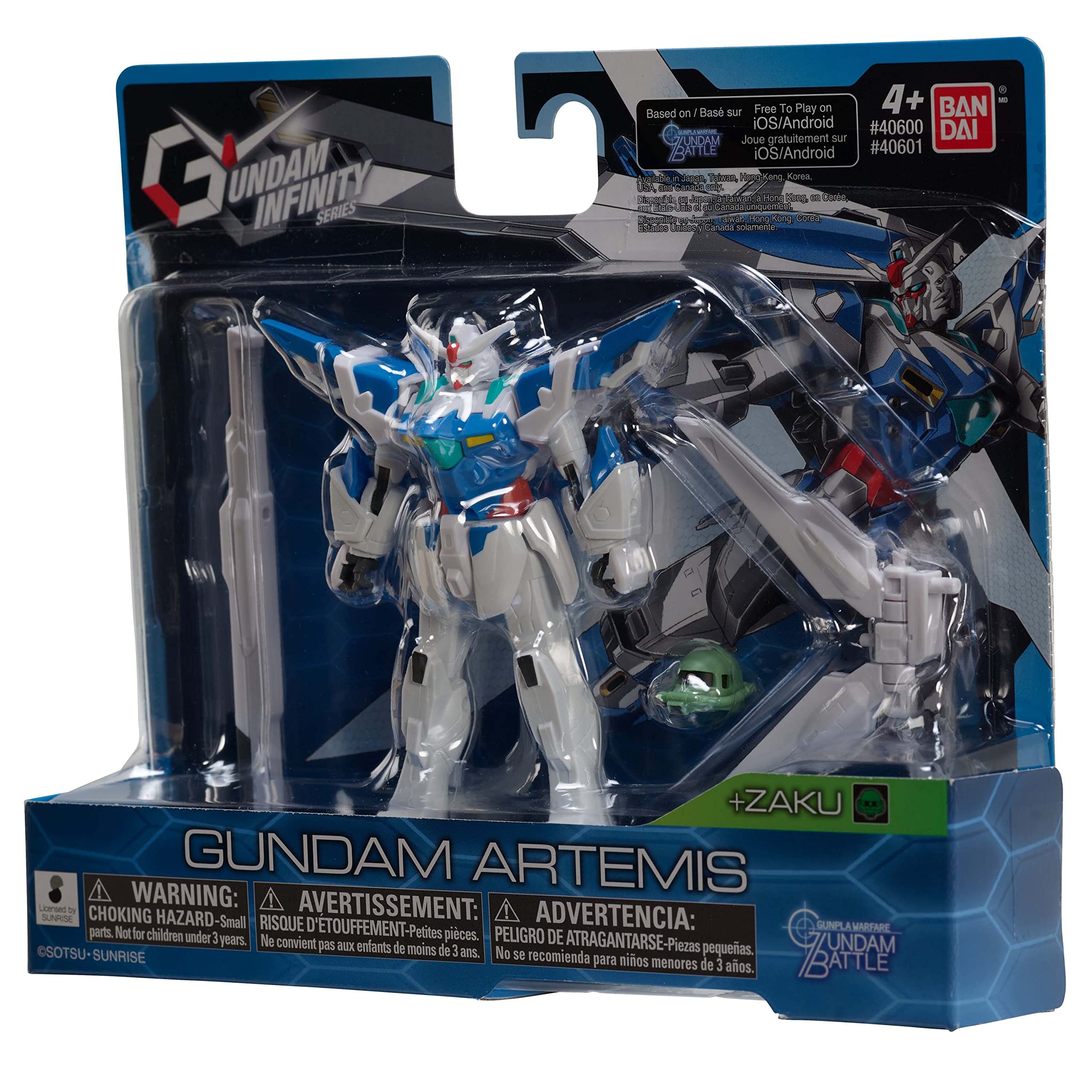 Foto 6 | Figura De Acción Bandai America Gundam Infinity 4.5 Gundam Artemis - Venta Internacional.