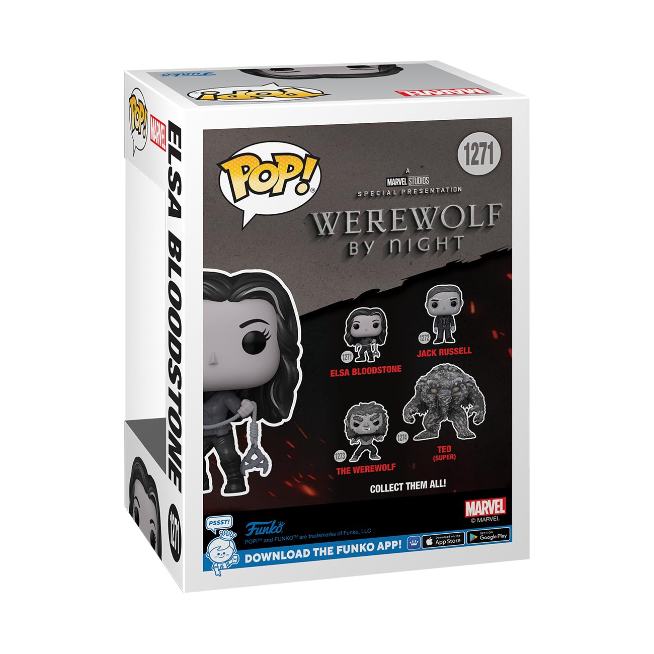 Foto 3 | Figura Funko Pop! Marvel Warewolf De Noche, Elsa Bloodstone - Venta Internacional.