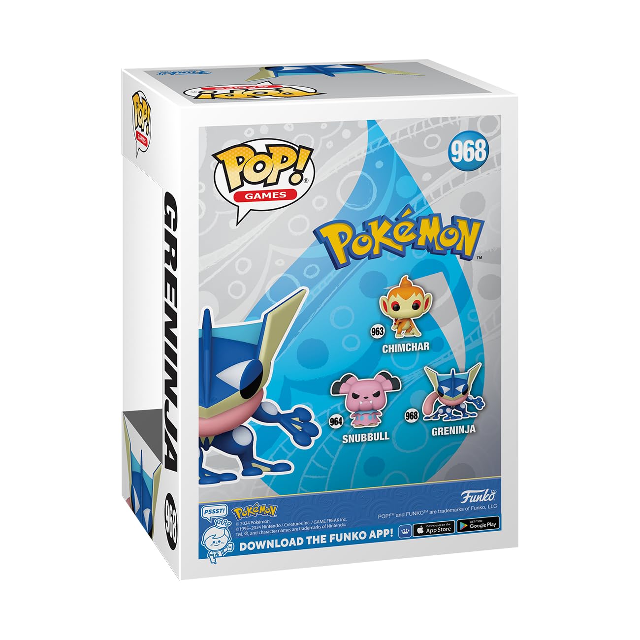Foto 3 | Figura De Vinilo Funko Pop! Juegos Pokémon Greninja De 8 Cm De Altura - Venta Internacional.