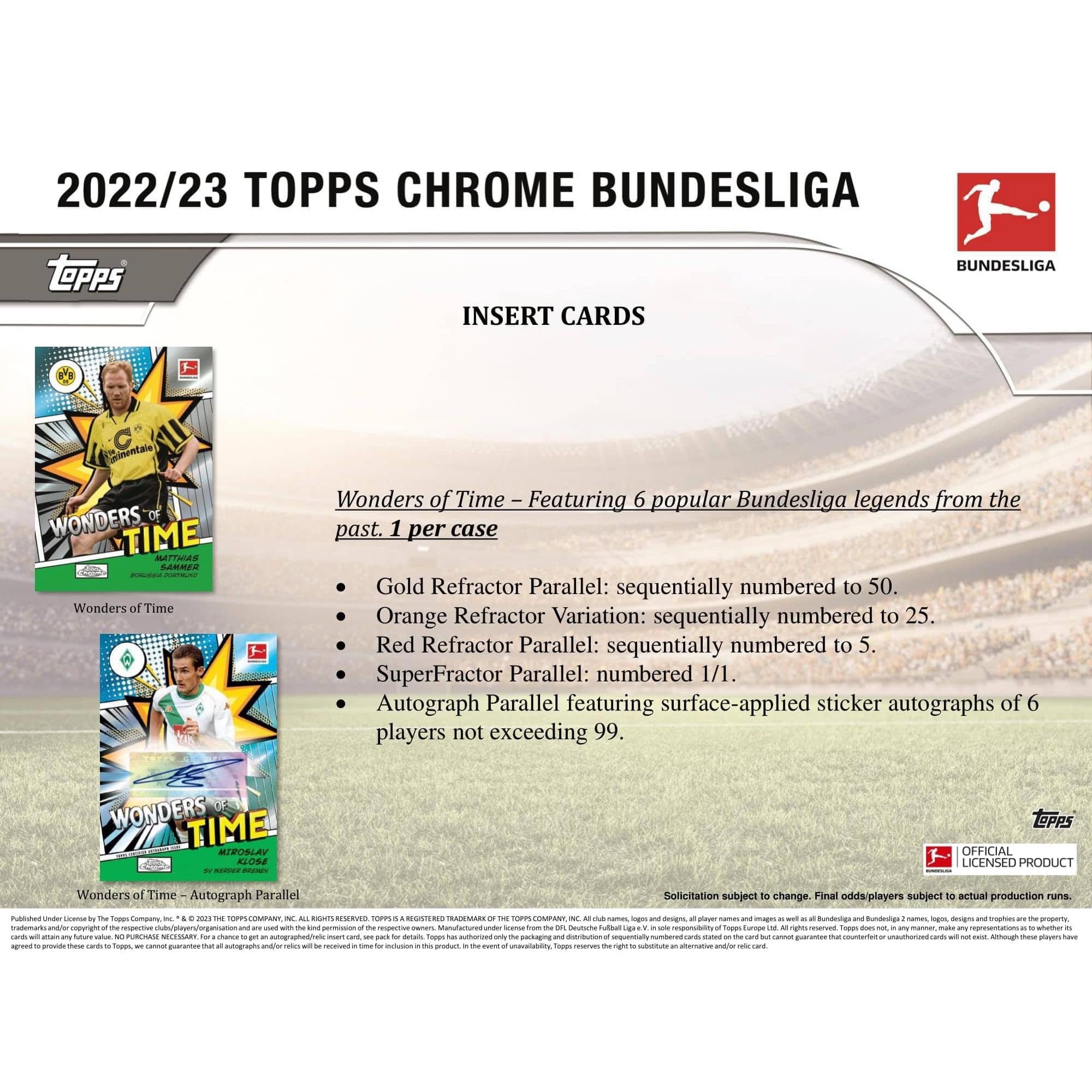 Foto 5 pulgar | Trading Cards Topps Hobby Box Cromada Para La Bundesliga 2022/23 - Venta Internacional.
