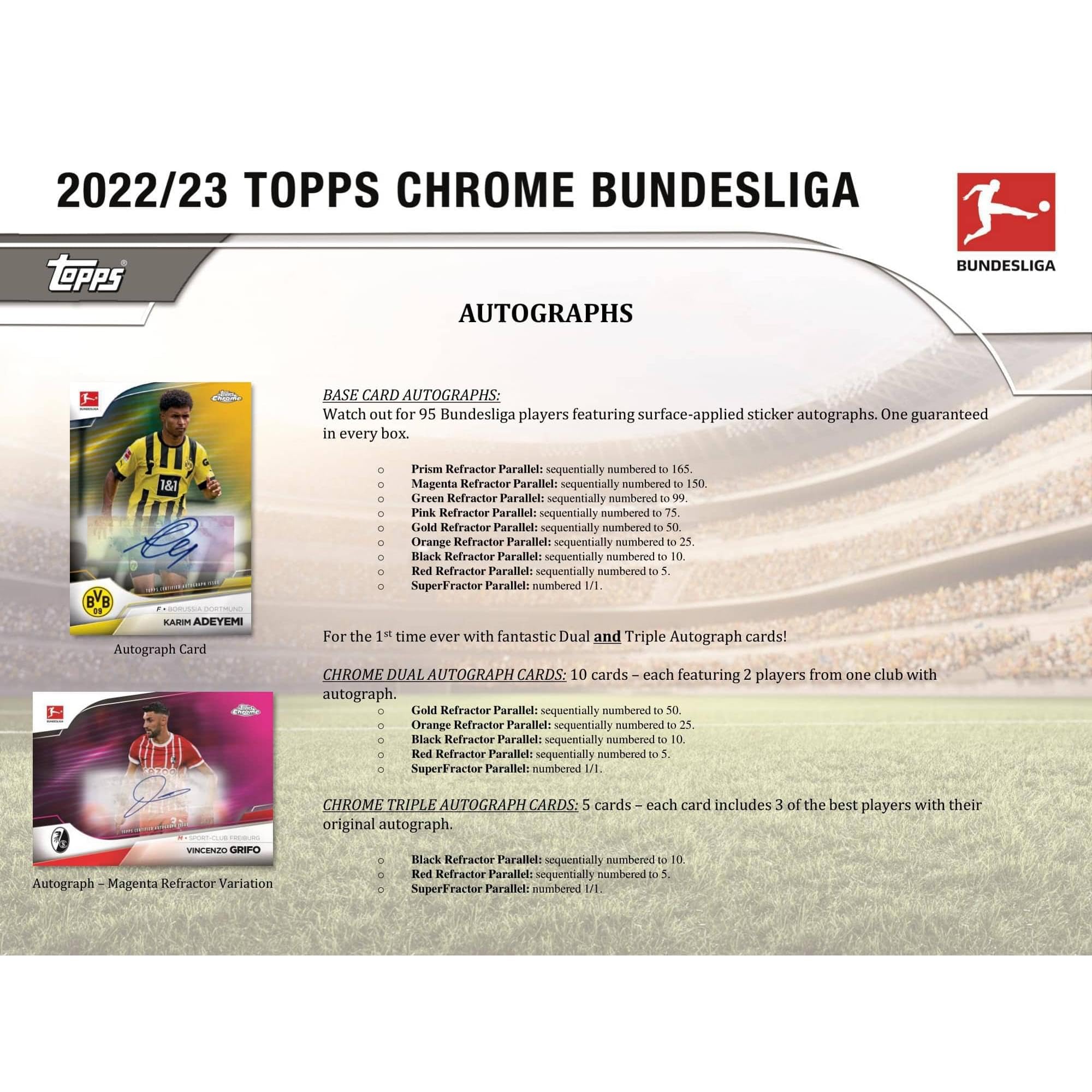 Foto 7 pulgar | Trading Cards Topps Hobby Box Cromada Para La Bundesliga 2022/23 - Venta Internacional.