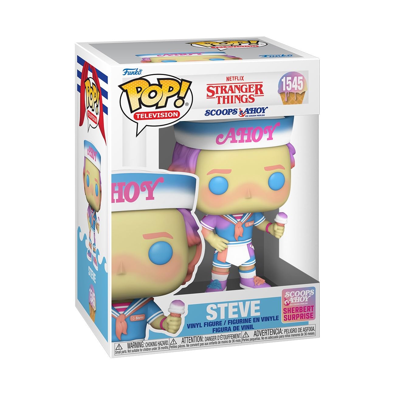 Foto 2 pulgar | ¡funko Pop! Tv Stranger Things Steve (scoops Ahoy), 10,5 Cm - Venta Internacional.