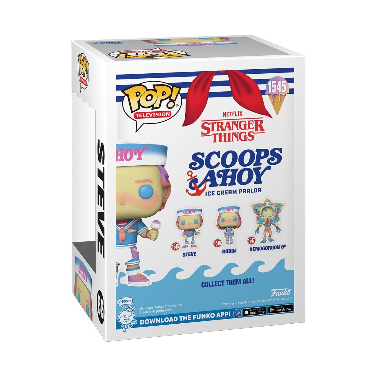 Foto 4 pulgar | ¡funko Pop! Tv Stranger Things Steve (scoops Ahoy), 10,5 Cm - Venta Internacional.