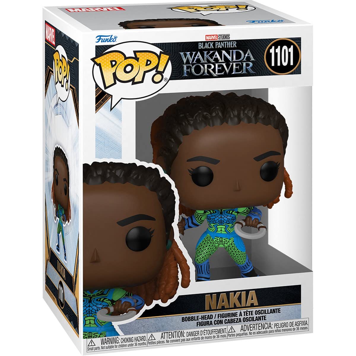 Foto 8 pulgar | Figura De Vinilo Funko Pop Marvel Black Panther Wakanda Nakia - Venta Internacional.