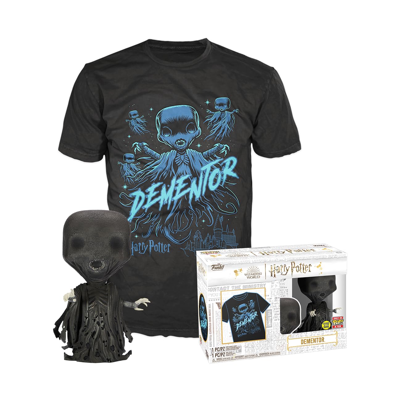 Foto 2 pulgar | ¡funko Pop! Y Conjunto De Camisetas Harry Potter Dementor M Con Pop! De 10 Cm - Venta Internacional.