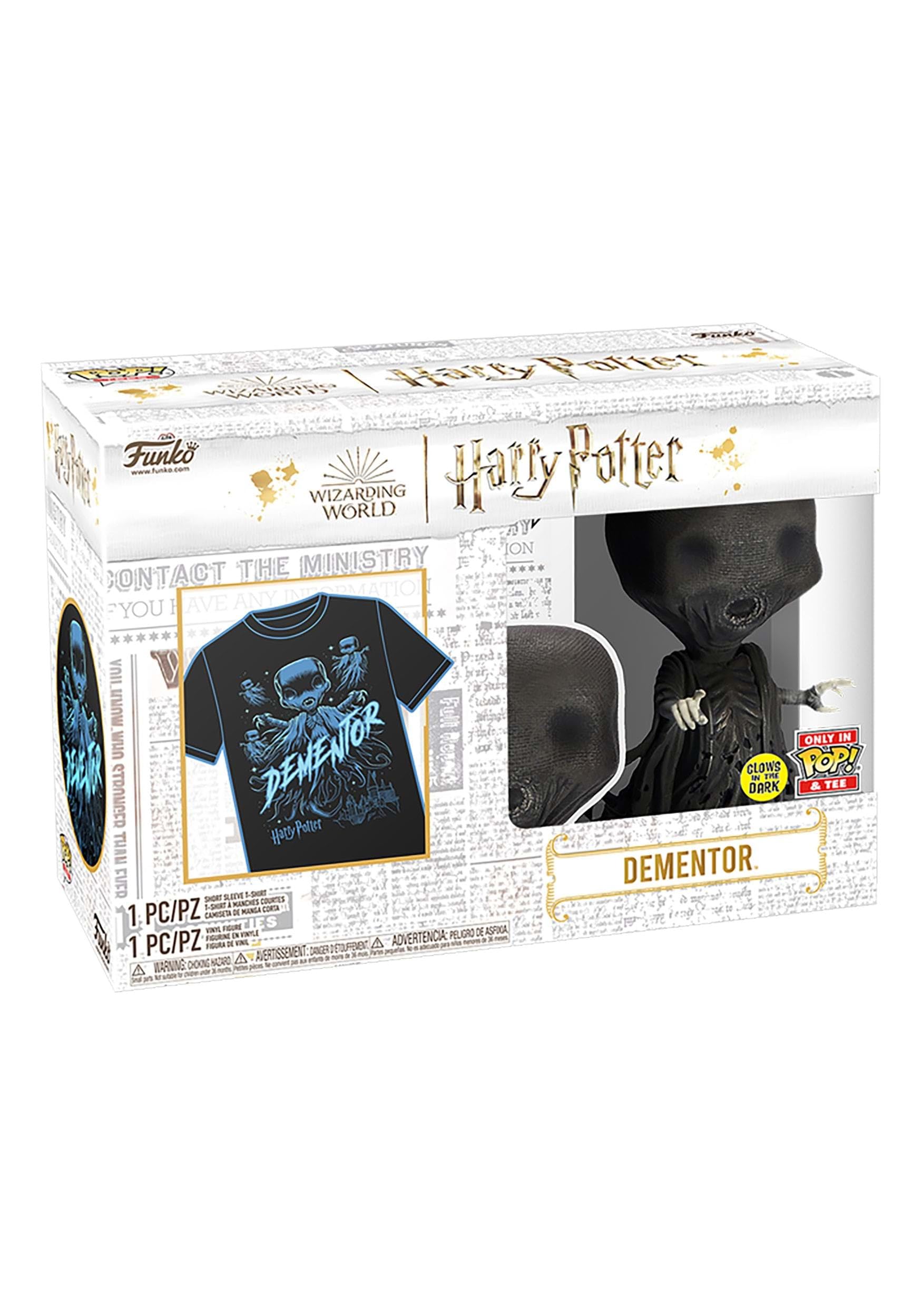 Foto 5 pulgar | ¡funko Pop! Y Conjunto De Camisetas Harry Potter Dementor M Con Pop! De 10 Cm - Venta Internacional.