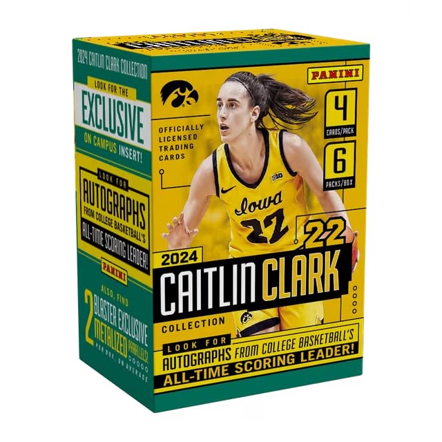 Foto 3 pulgar | Caja De Cartas Coleccionables Panini America 2024 Caitlin Clark Blaster - Venta Internacional.