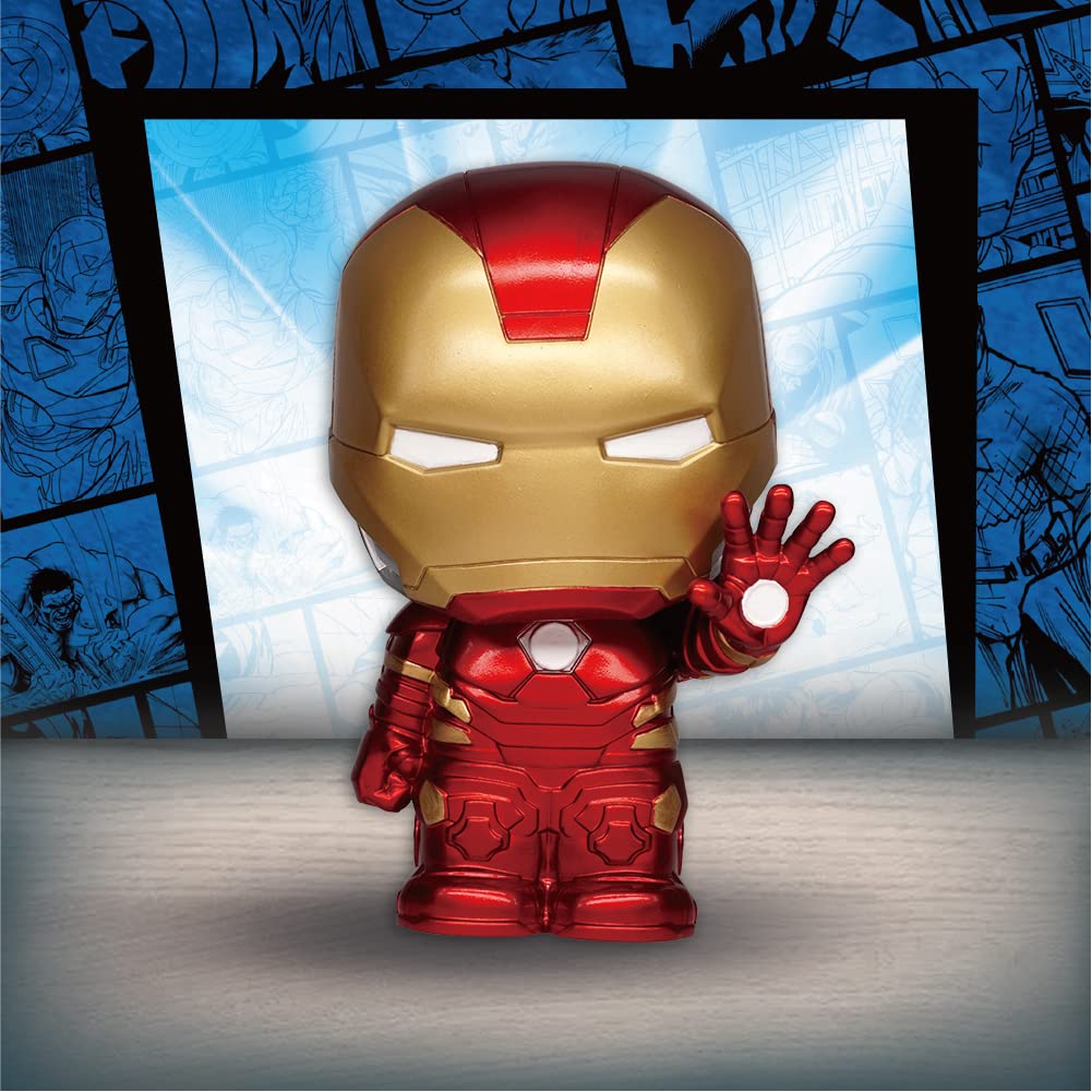Foto 4 | Monograma Multicolor De 20 Cm Con Figura De Iron Man Marvel - Venta Internacional.