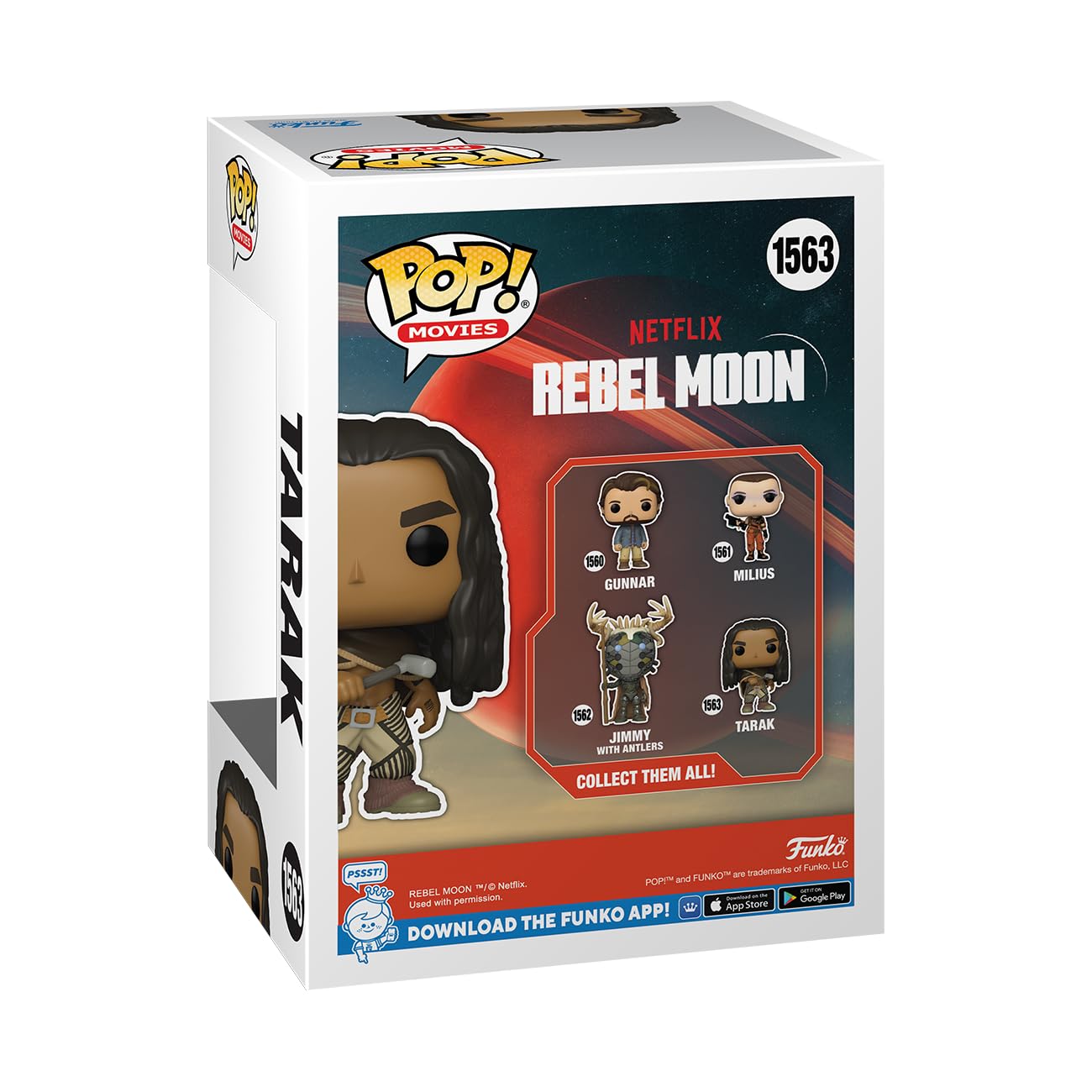 Foto 3 | ¡funko Pop! Figura Tarak De Rebel Moon De Netflix, 10 Cm - Venta Internacional.