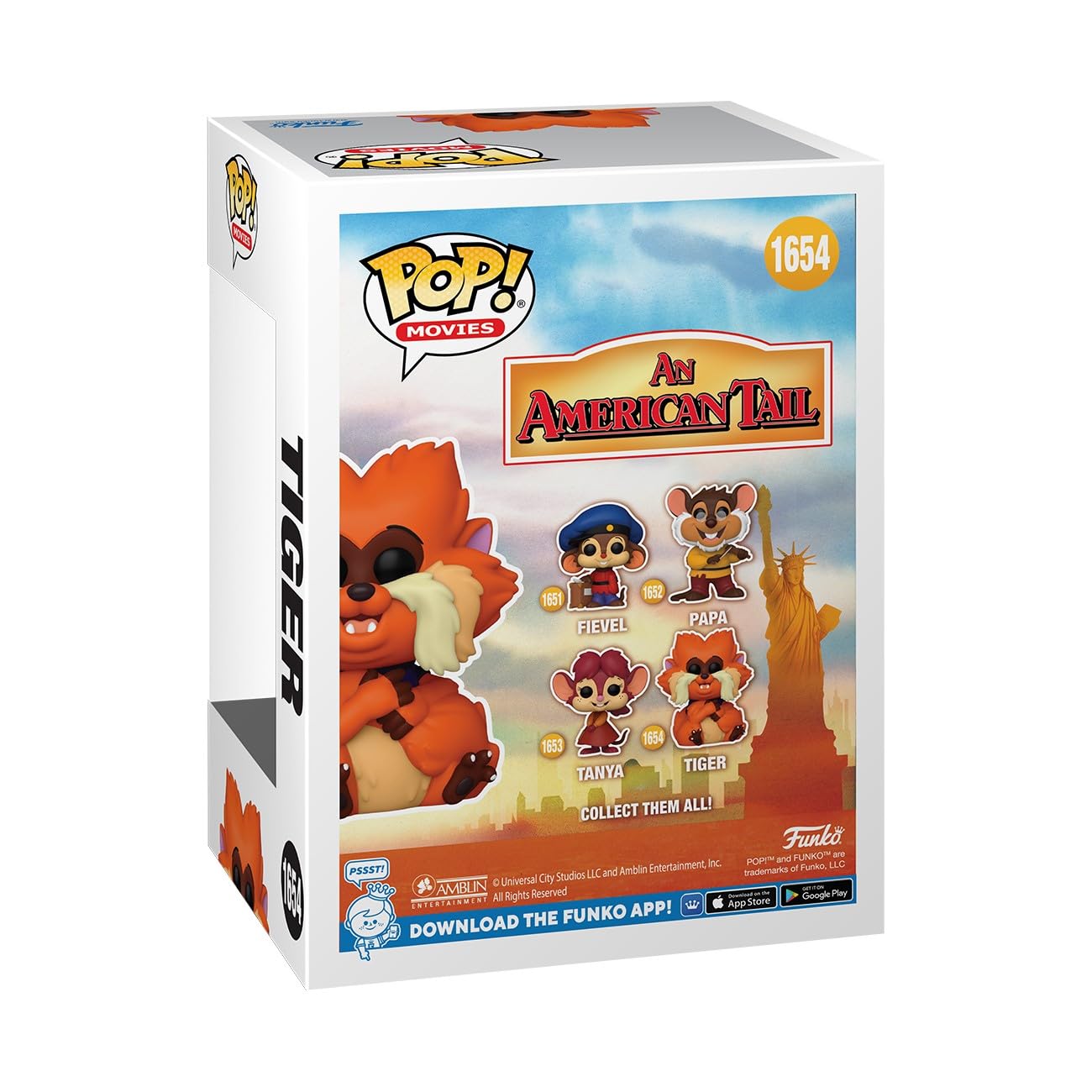 Foto 4 pulgar | Figura De Colección Funko Pop! Películas American Tail Tiger - Venta Internacional.