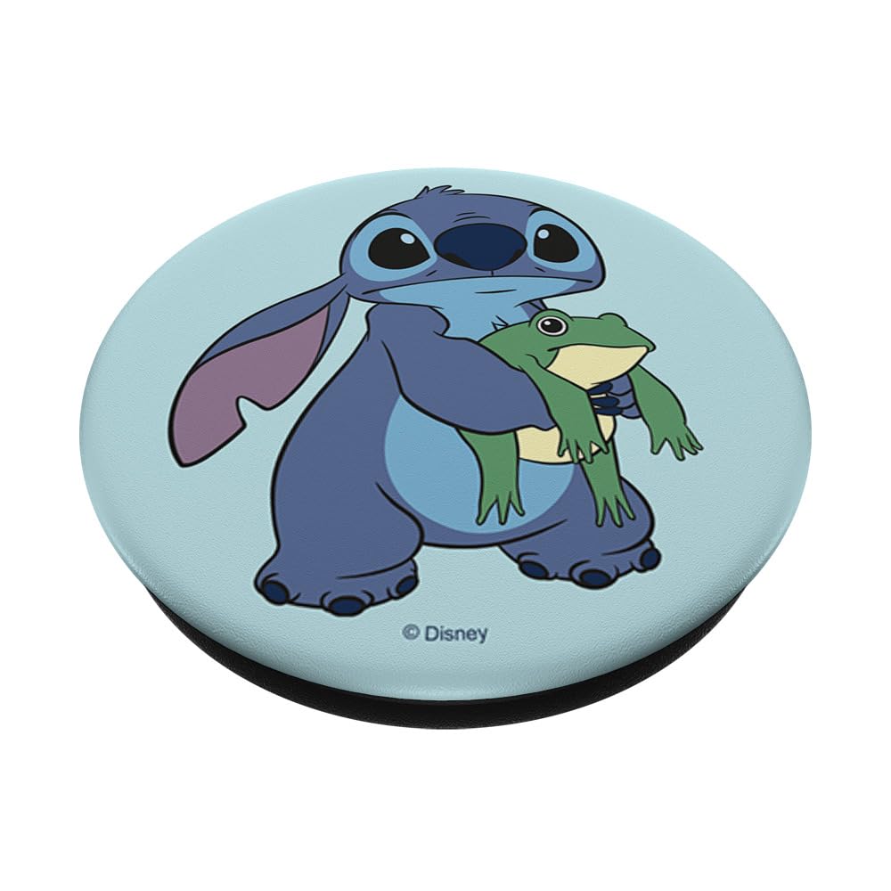 Foto 3 pulgar | Popsockets Disney Lilo & Stitch Lindo Stitch Sujetando Una Rana - Venta Internacional.