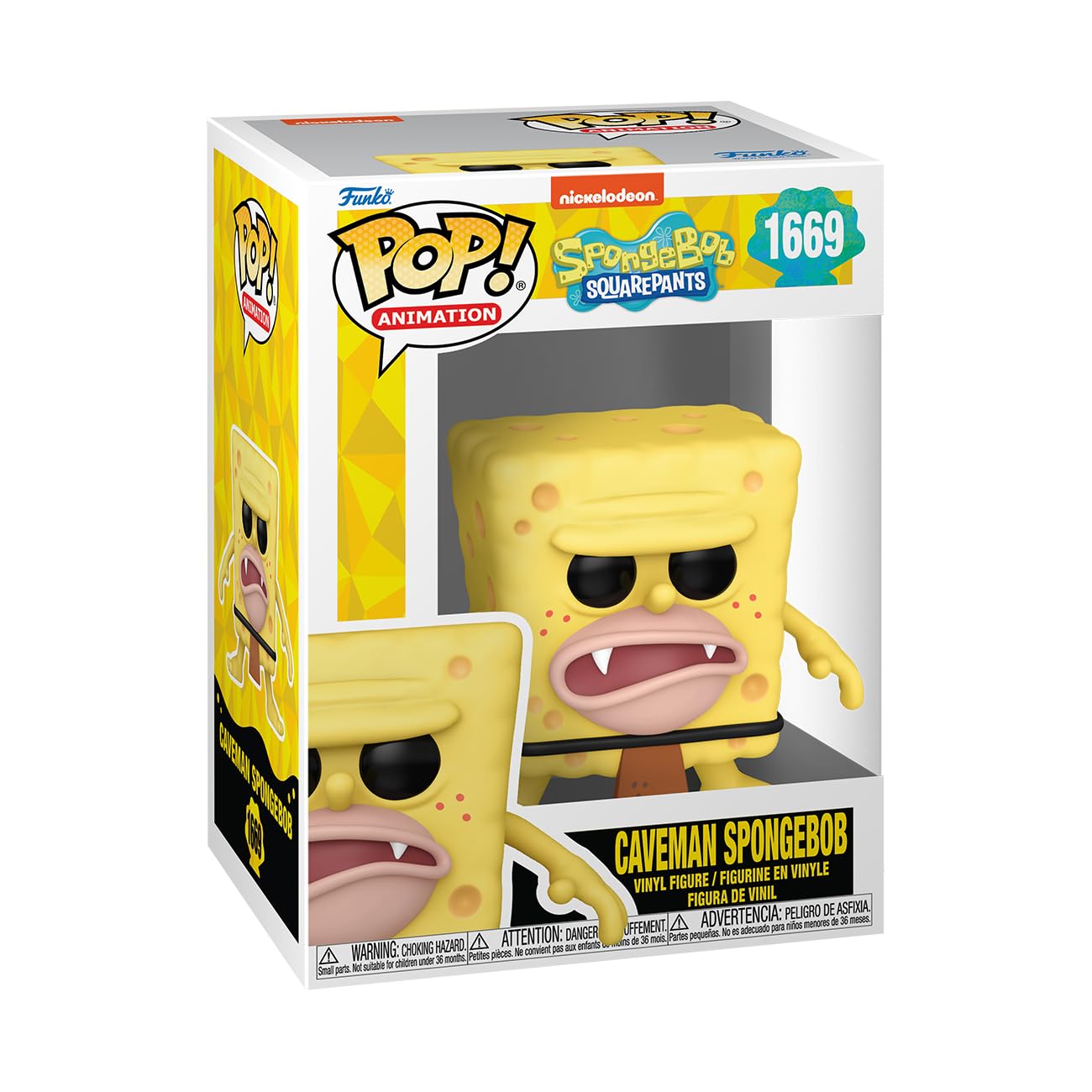 Foto 1 | Figura Funko Pop! Animación: Bob Esponja: El Hombre De Las Cavernas - Venta Internacional.