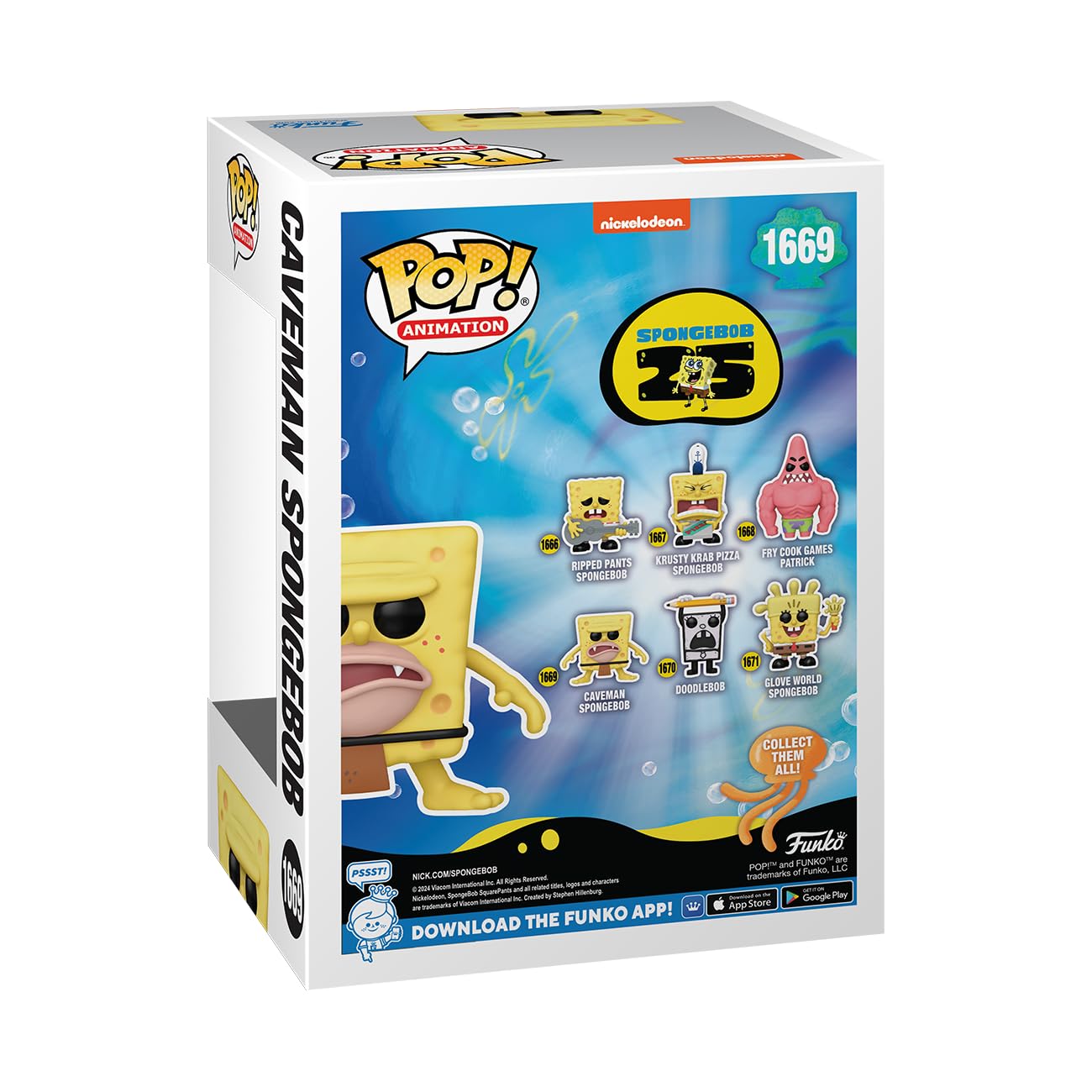 Foto 3 | Figura Funko Pop! Animación: Bob Esponja: El Hombre De Las Cavernas - Venta Internacional.
