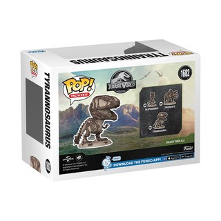 Foto 3 | ¡funko Pop! Películas: Parque Jurásico: Tiranosaurio Fósil, 10 Cm - Venta Internacional.
