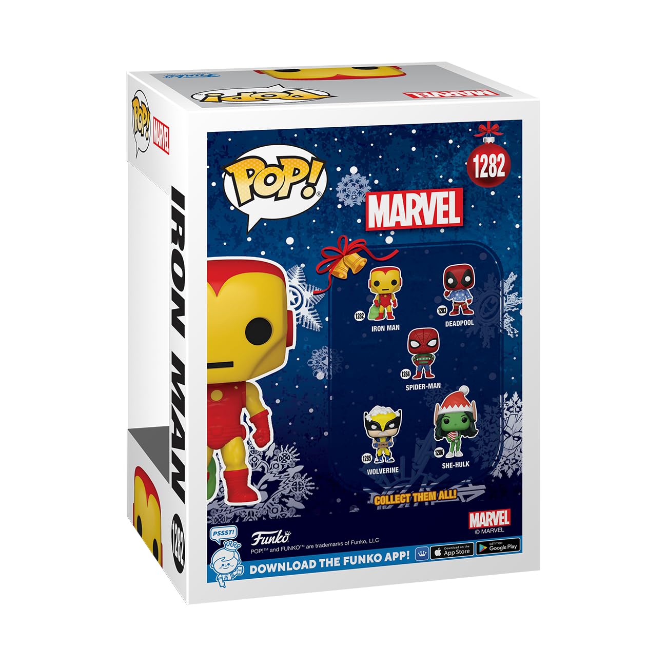 Foto 4 pulgar | Figura Funko Pop! Marvel Holiday Iron Man, 9,5 Cm - Venta Internacional.