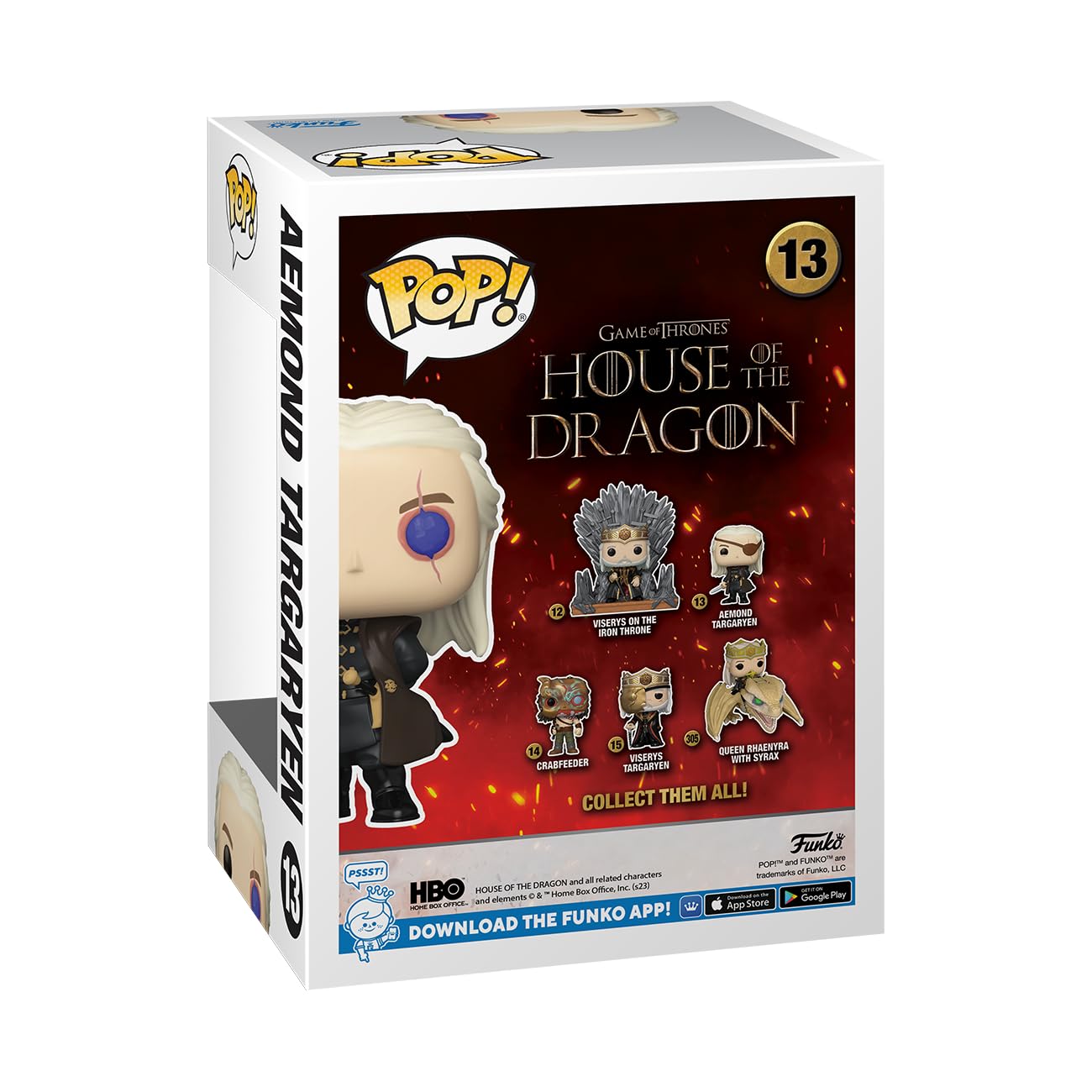 Foto 6 | Figura De Acción Funko Pop! La Casa De Televisión Del Dragón Aemond Targaryen - Venta Internacional.