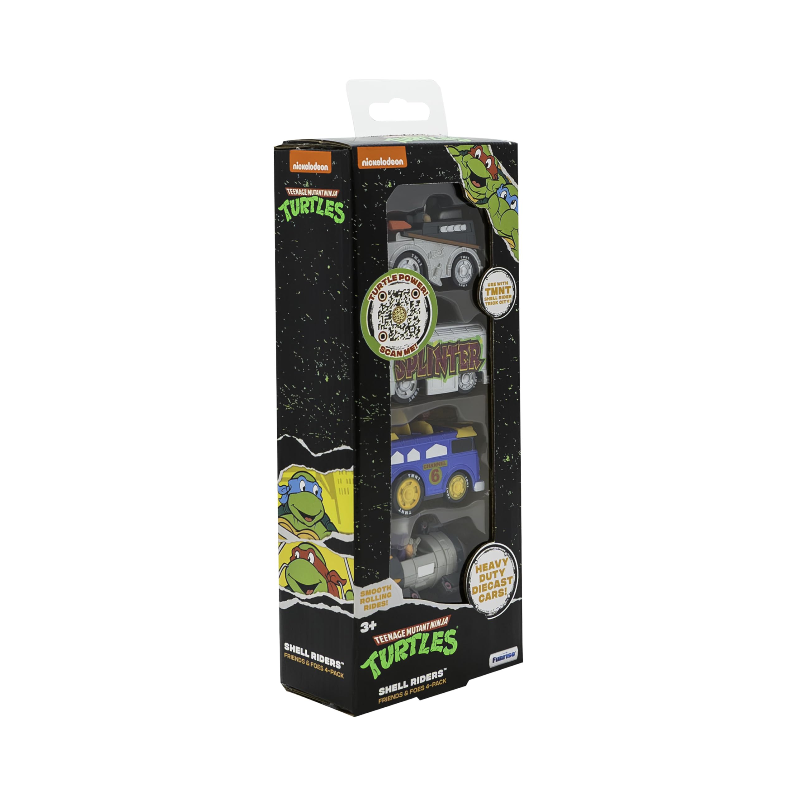 Foto 2 | Set Diecast Shell Riders De Teenage Mutant Ninja Turtles 1:64 - Venta Internacional.