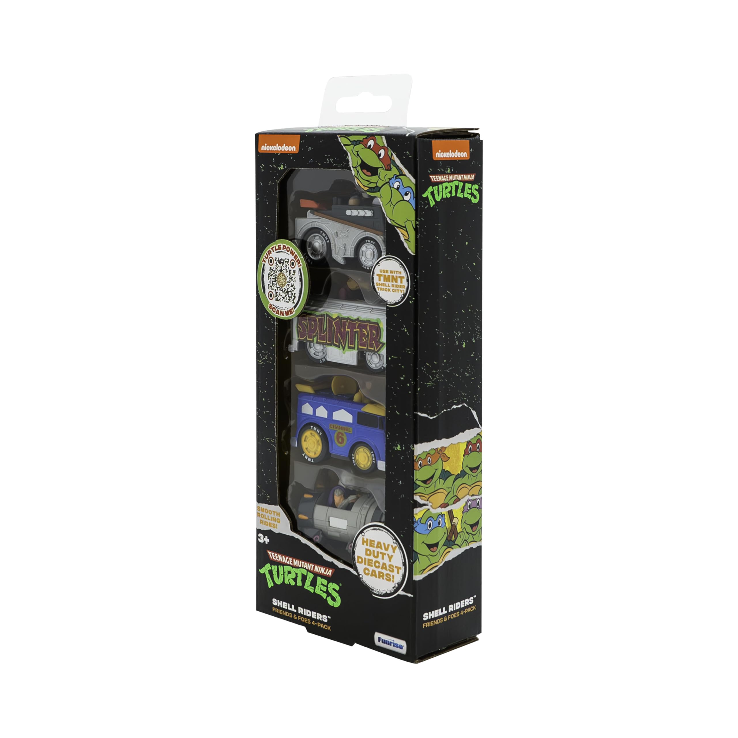 Foto 4 pulgar | Set Diecast Shell Riders De Teenage Mutant Ninja Turtles 1:64 - Venta Internacional.