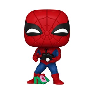 Foto 2 | Figura De Colección Funko Pop! Spider-man Navideño De Marvel - Venta Internacional.