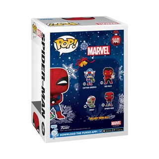 Foto 3 | Figura De Colección Funko Pop! Spider-man Navideño De Marvel - Venta Internacional.