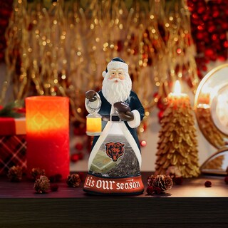 Foto 2 | Figura Foco De Papá Noel De Los Chicago Bears De La Nfl Con Linterna Iluminada - Venta Internacional.