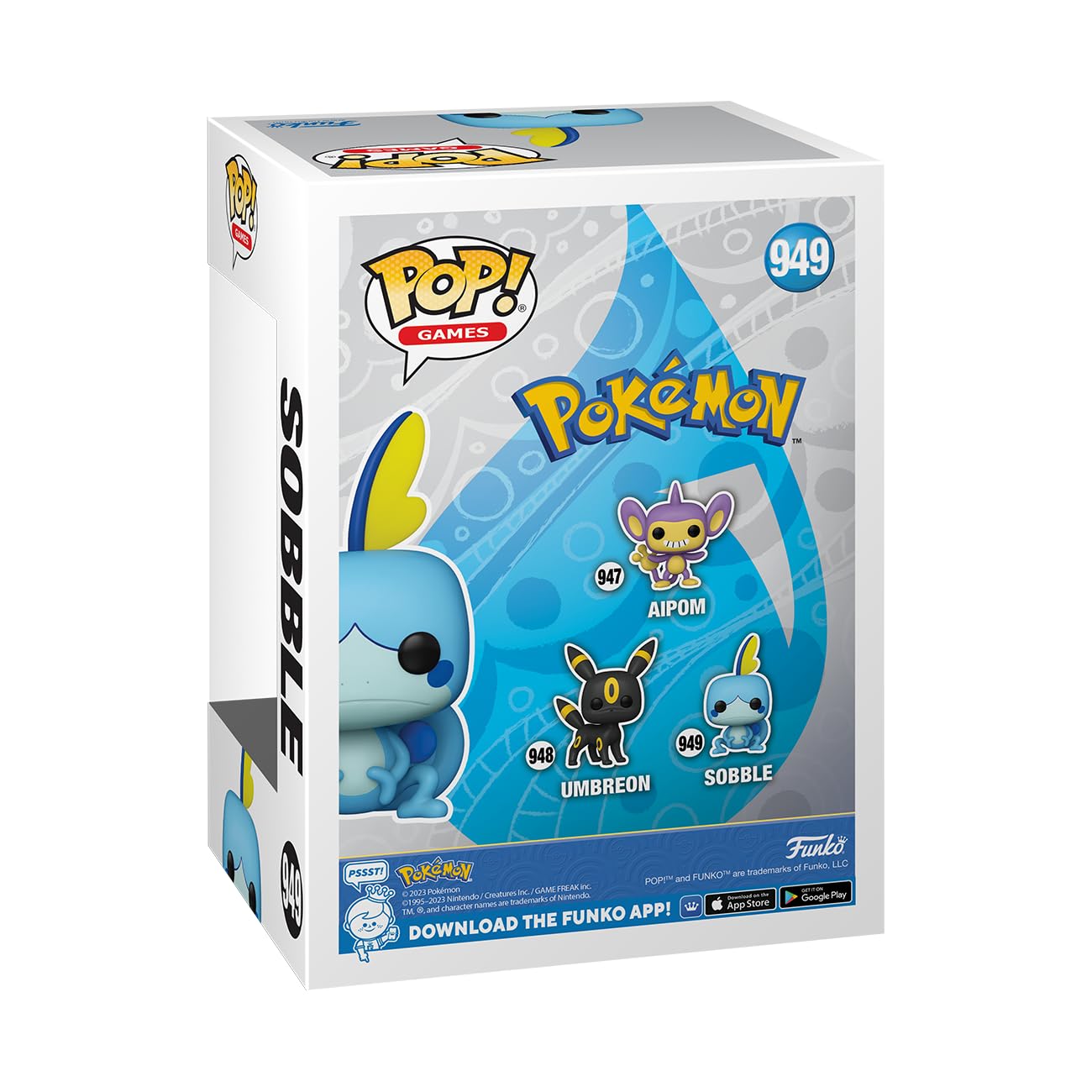Foto 4 pulgar | Figura Funko Pop! Juegos Pokemon Sobble 10cm - Venta Internacional.