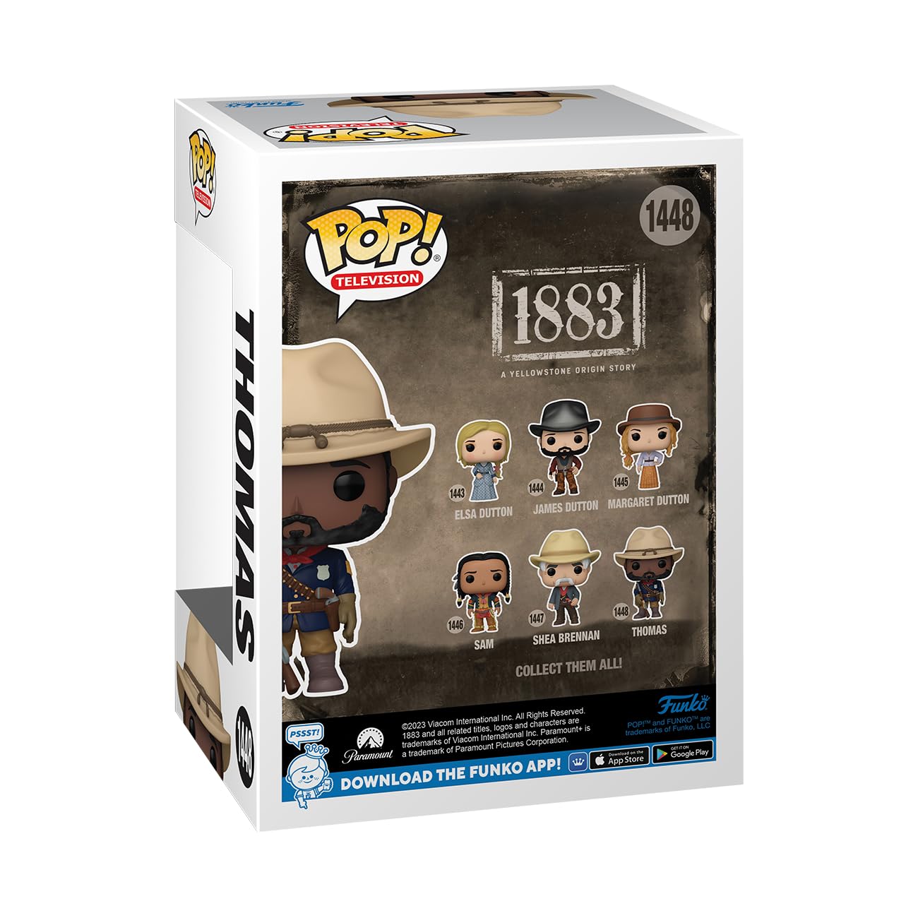 Foto 3 | Figura De Acción Funko Pop! Tv 1883 Thomas 11,4 Cm - Vinilo - Venta Internacional.