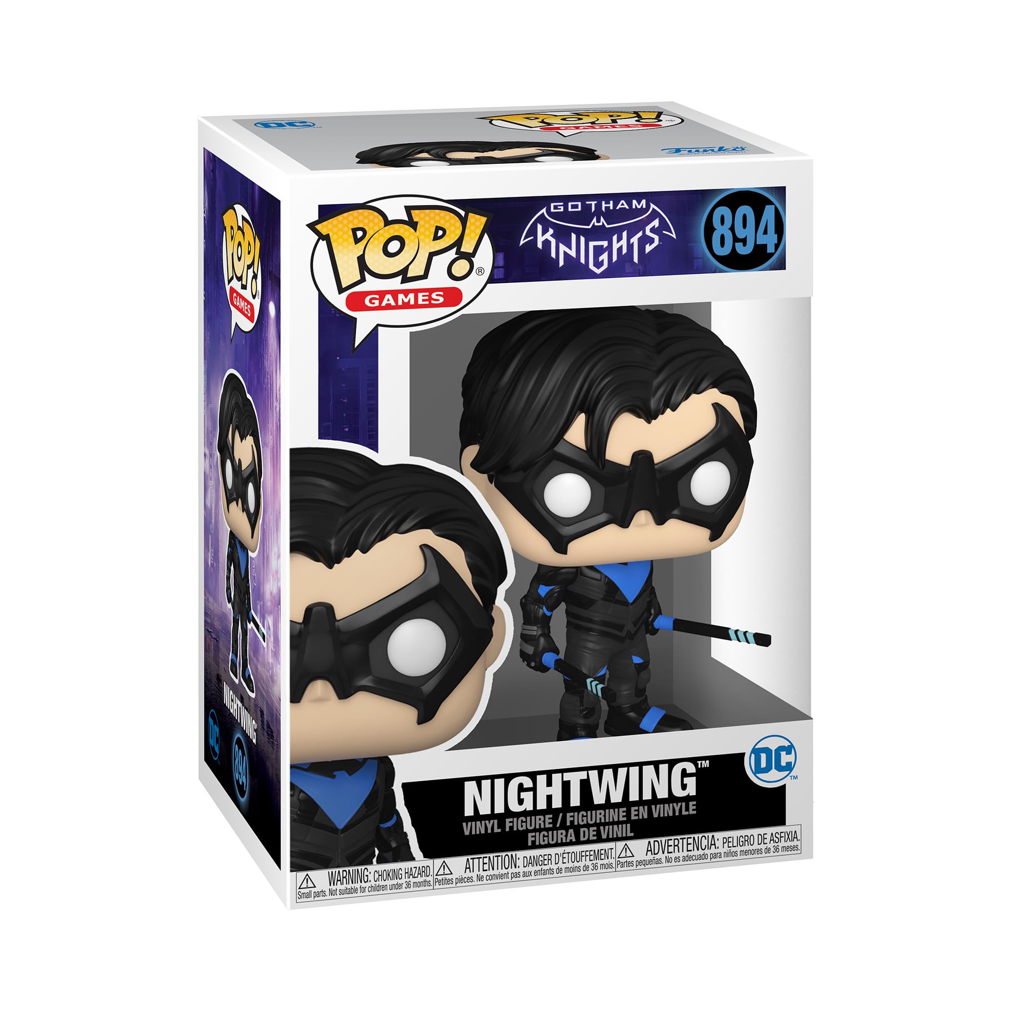 Foto 2 pulgar | Figura De Acción Funko Pop! Juegos: Gotham Knights Nightwing - Venta Internacional.