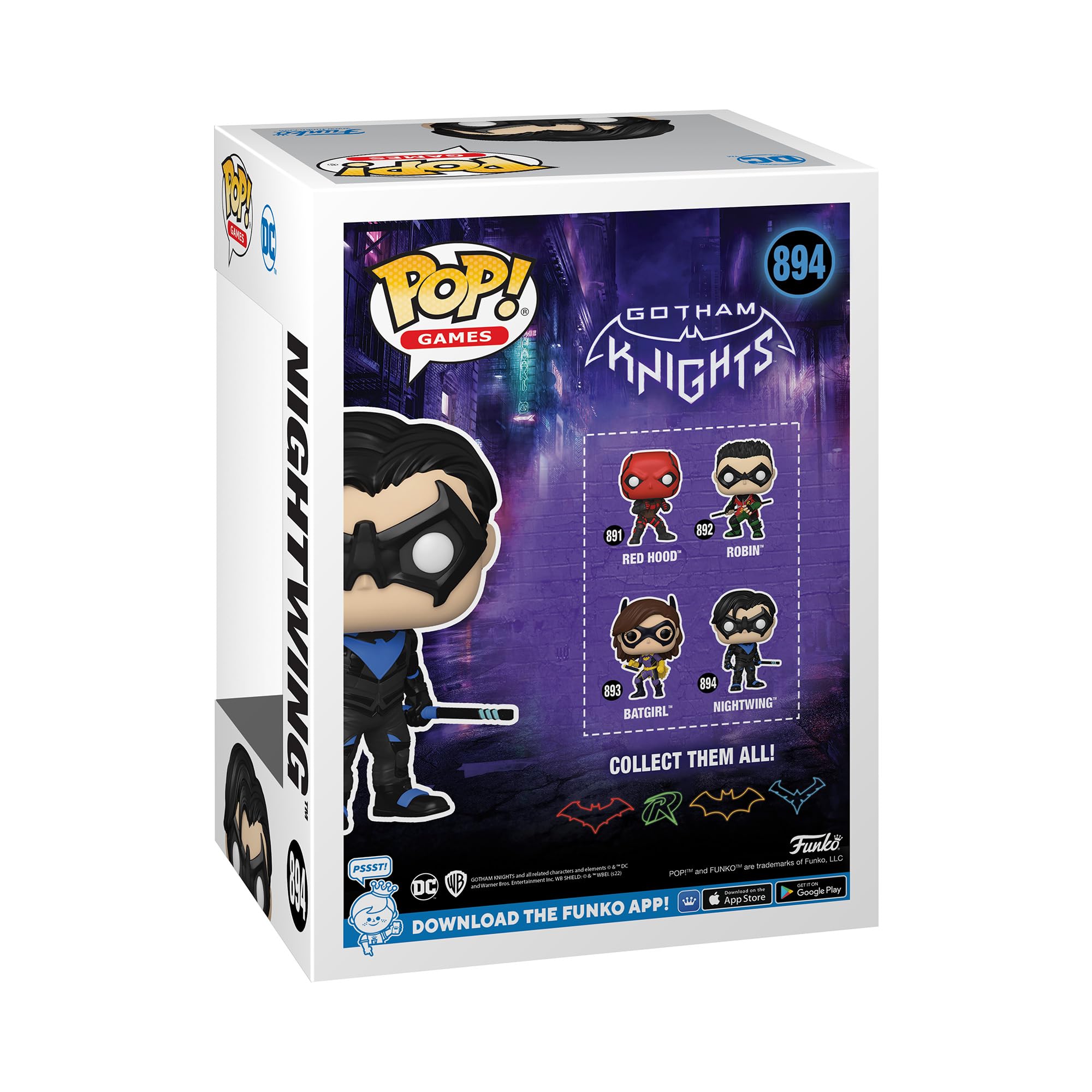 Foto 4 pulgar | Figura De Acción Funko Pop! Juegos: Gotham Knights Nightwing - Venta Internacional.
