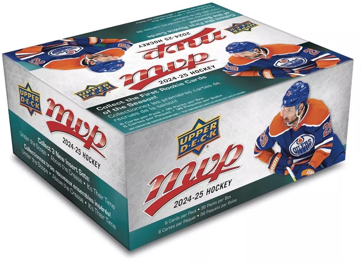 Foto 2 pulgar | Caja De Cartas De Hockey Upper Deck 2024-25 Mvp Retail Sellada De Fábrica - Venta Internacional.