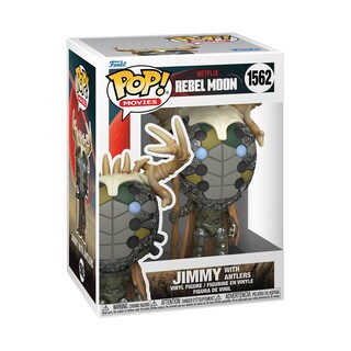 Foto 1 | ¡funko Pop! Películas De Netflix: Rebel Moon Jimmy Con Antlers (11 Cm) - Venta Internacional.