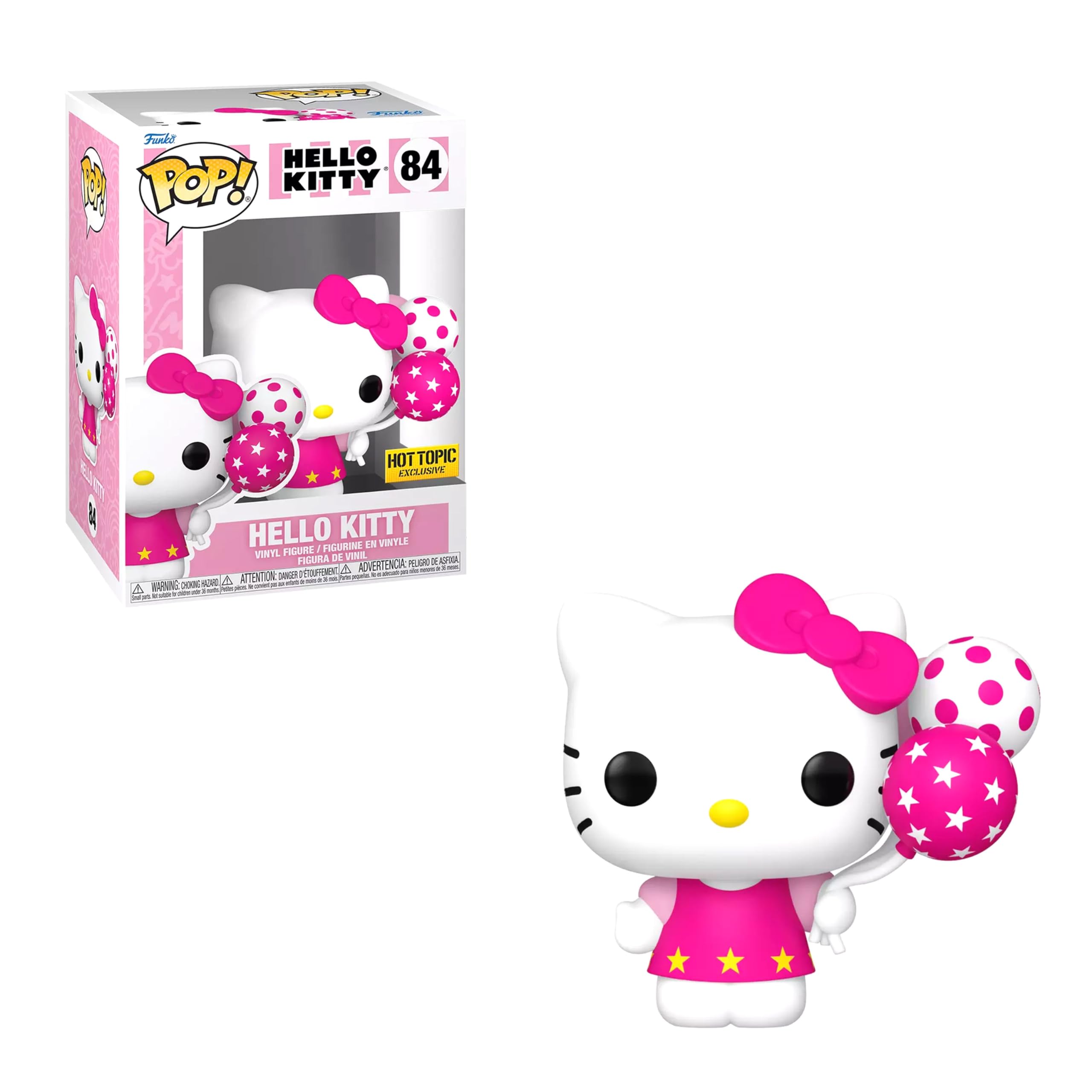Foto 2 pulgar | Figura De Vinilo Funko Pop! Hello Kitty (con Globos), Exclusiva #84 - Venta Internacional.
