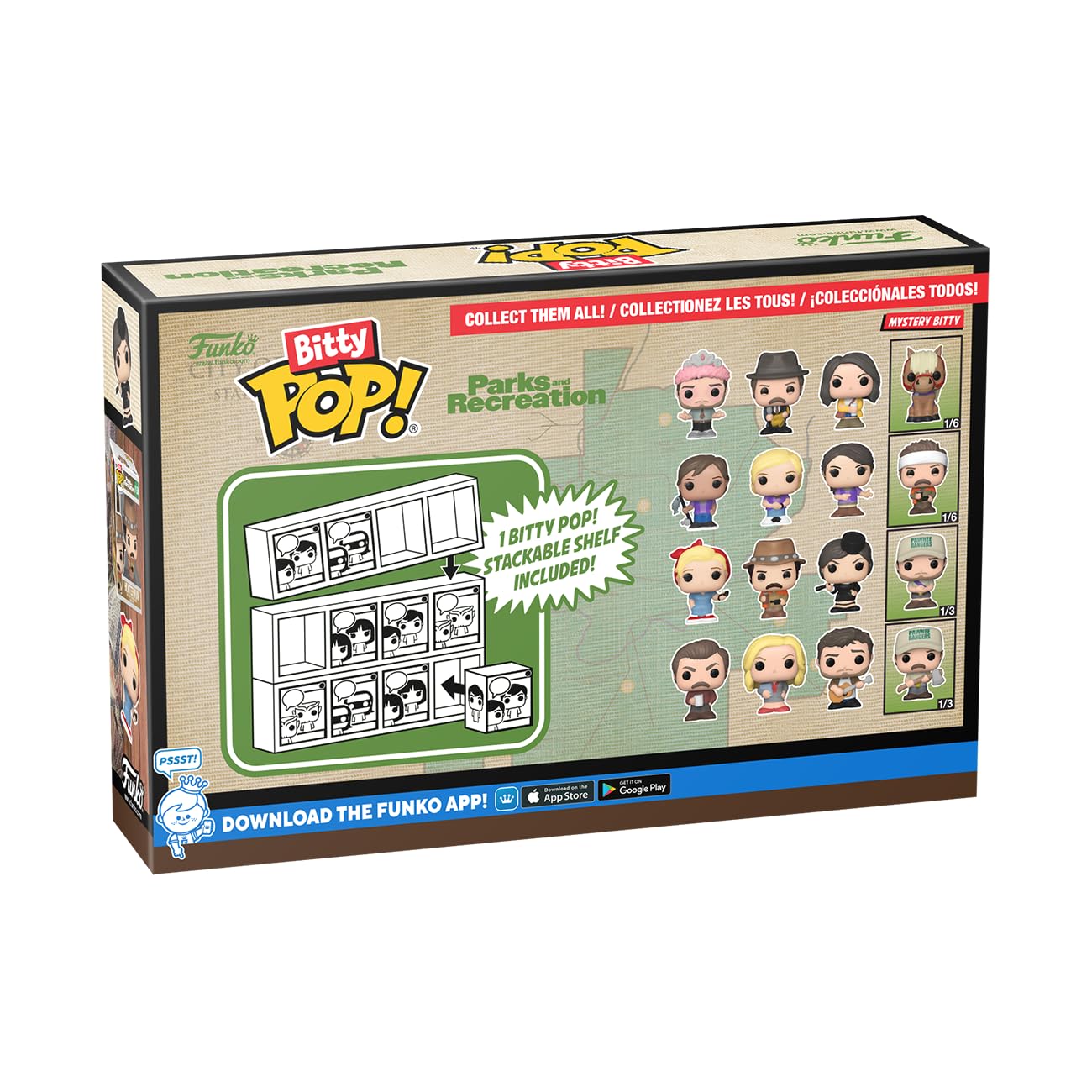 Foto 4 pulgar | Paquete De 4 Minijuguetes Coleccionables Funko Bitty Pop! Parques Y Recreación - Venta Internacional.