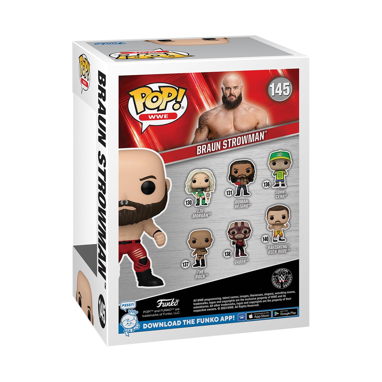 Foto 3 | Figura De Acción Funko Pop! Braun Strowman De La Wwe De 10,6 Cm De Altura - Venta Internacional.