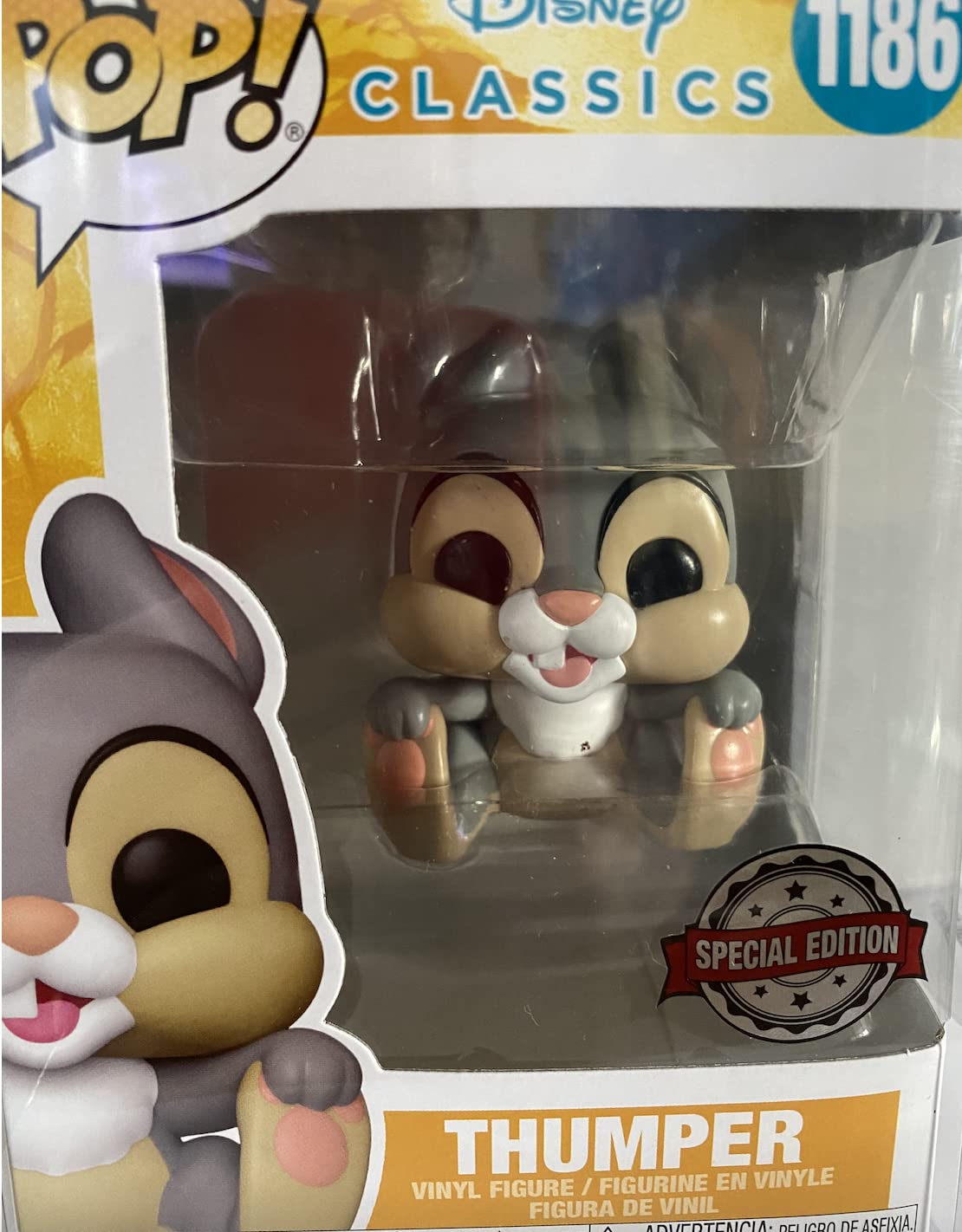 Foto 2 pulgar | Figura Funko Pop Disney Classics Thumper Exclusiva - Venta Internacional.