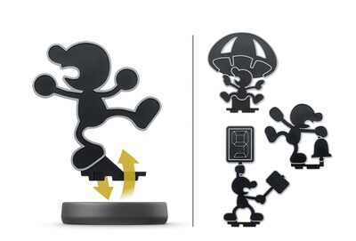 Foto 3 | Amiibo Nintendo Mr. Game & Watch Super Smash Bros Wii U - Venta Internacional.