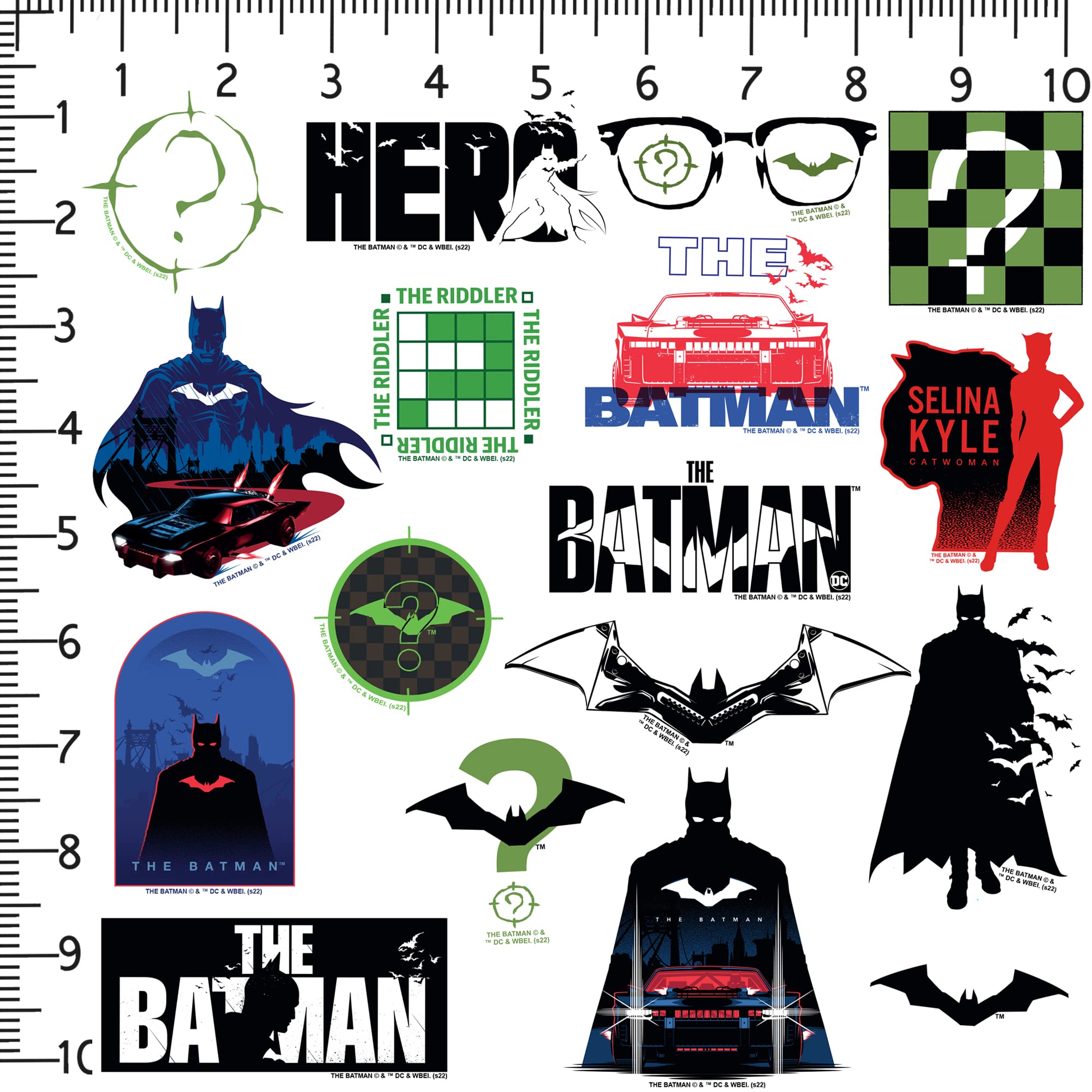 Foto 3 pulgar | Paquete De Pegatinas Graphics & More The Batman Die Cut Vinyl X50 - Venta Internacional.