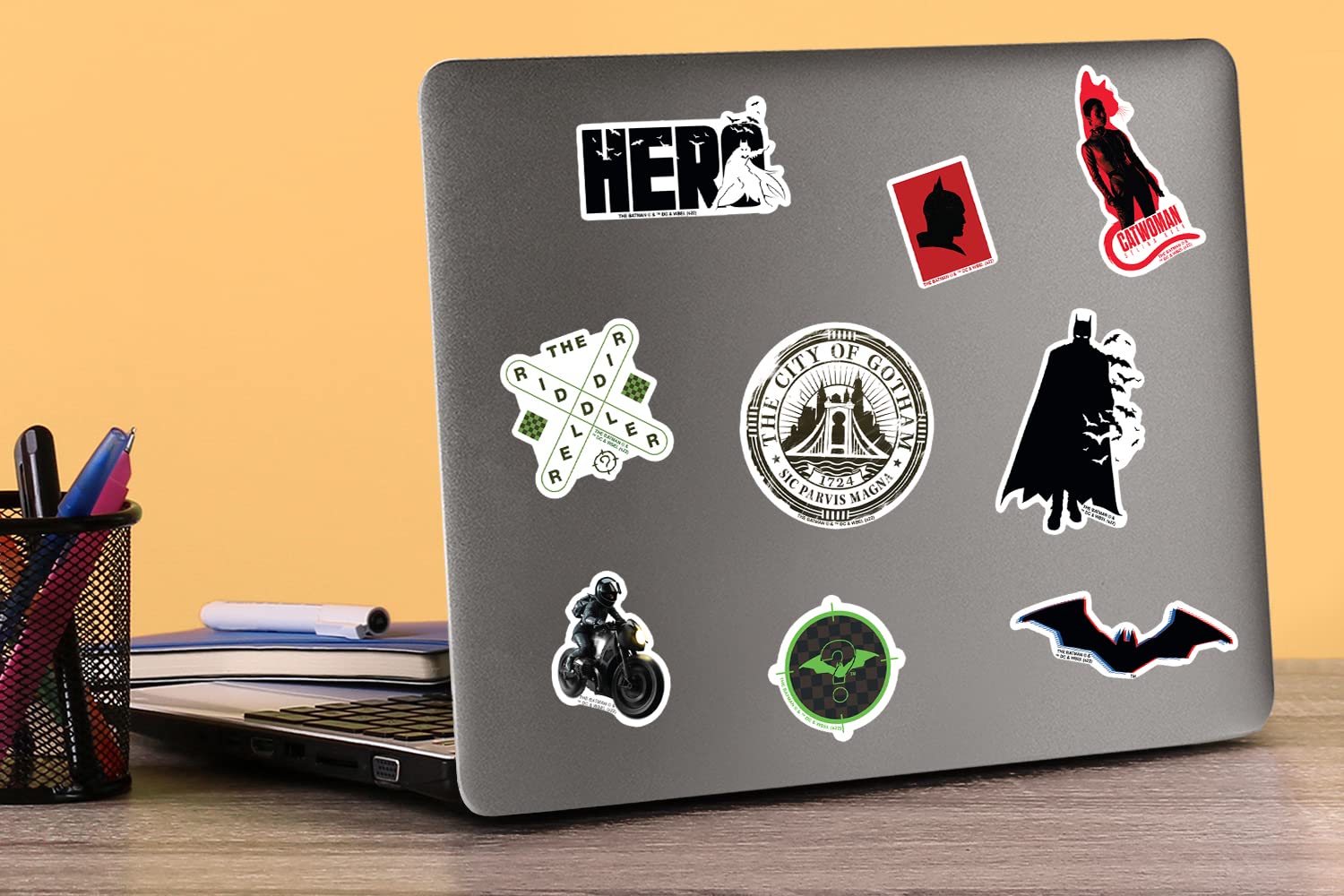 Foto 6 pulgar | Paquete De Pegatinas Graphics & More The Batman Die Cut Vinyl X50 - Venta Internacional.
