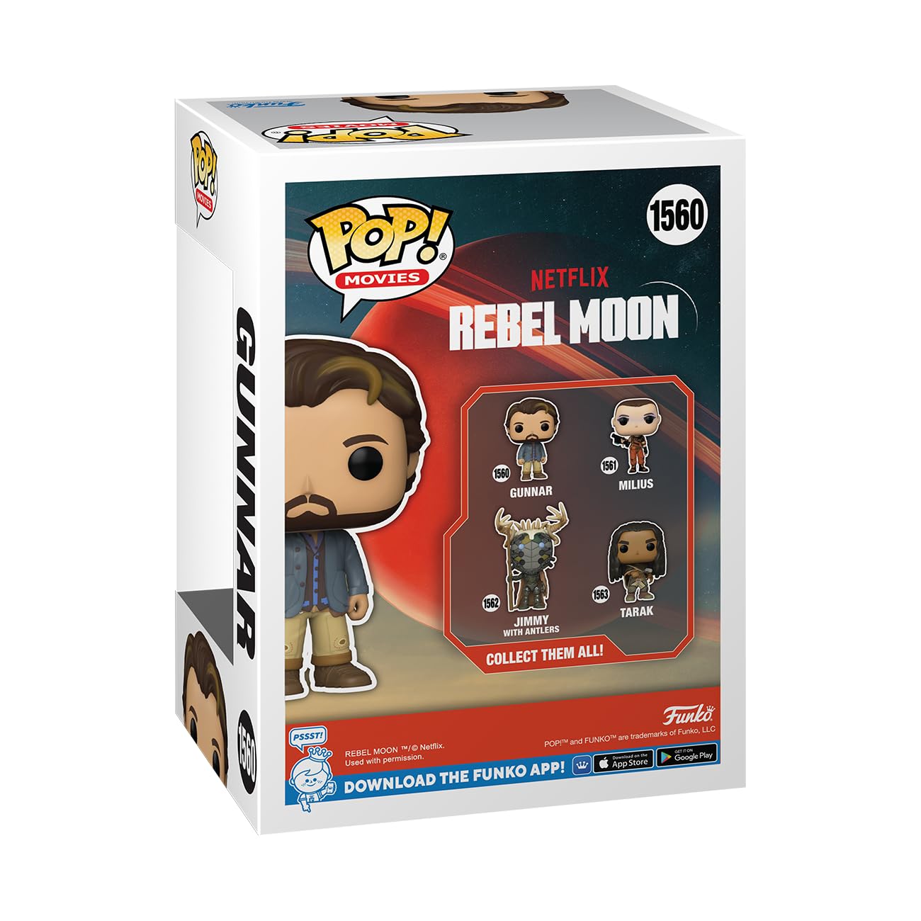 Foto 4 pulgar | ¡funko Pop! Películas Netflix: Rebel Moon Gunnar, Figura De 10 Cm - Venta Internacional.