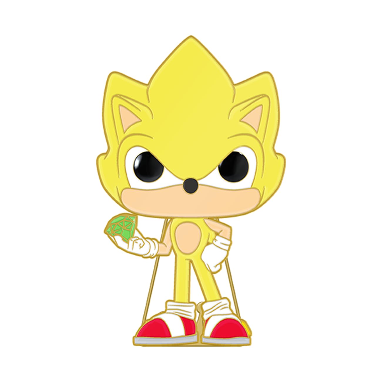 Foto 3 pulgar | ¡pin Funko Pop! Sonic The Hedgehog Super Sonic Brilla En La Oscuridad - Venta Internacional.