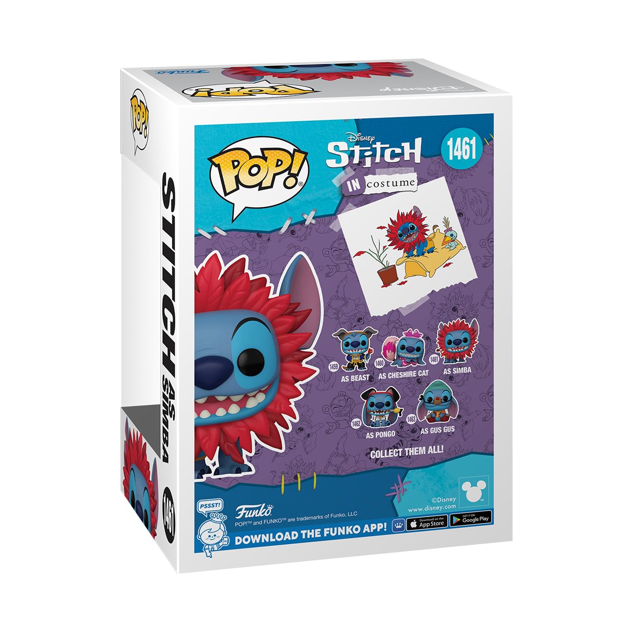 Foto 4 pulgar | Figura Funko Pop! Disney Stitch Disfrazado De El Rey León - Venta Internacional.