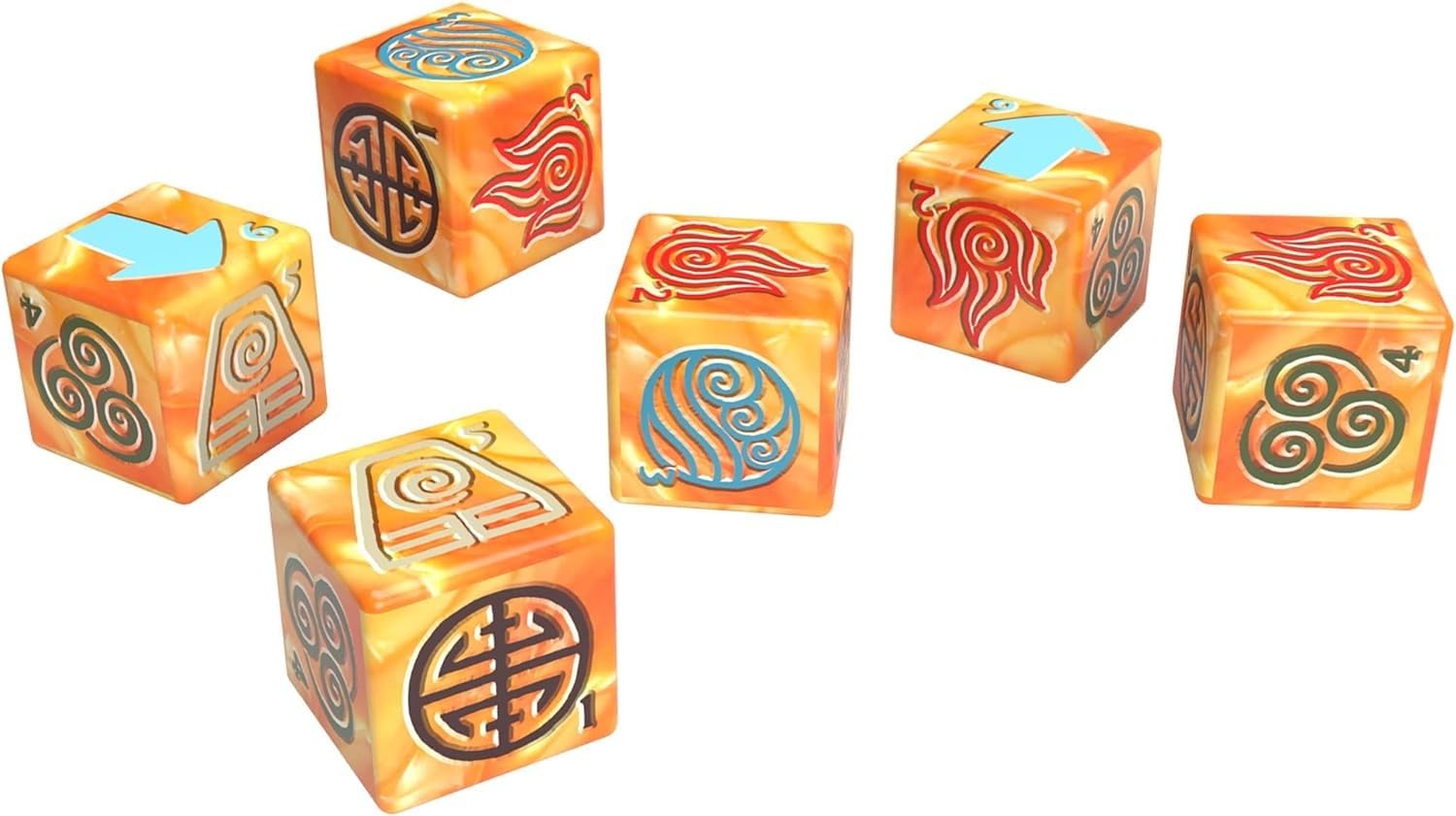Foto 4 pulgar | Set De Dados Usaopoly Avatar The Last Airbender Con Funda De Hojalata - Venta Internacional.