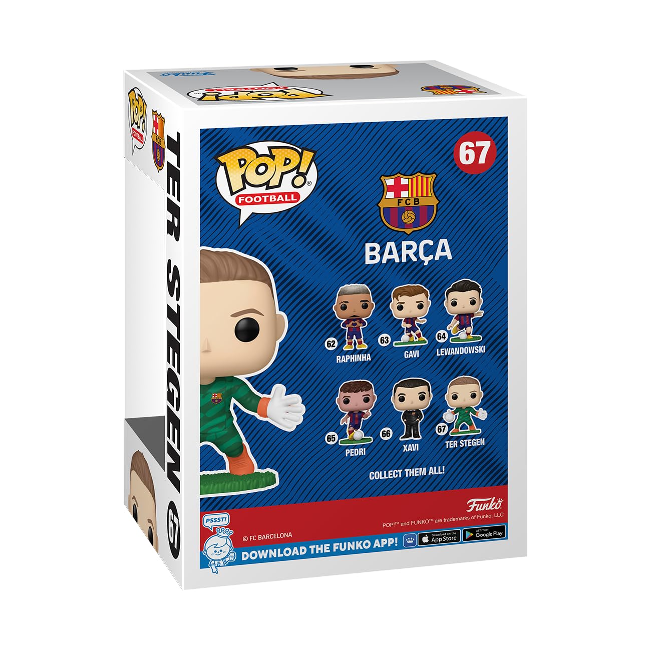 Foto 4 pulgar | Figura Funko Pop! Fútbol Barcelona Ter Stegen 9,5 Cm - Venta Internacional.