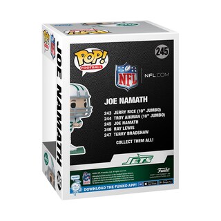 Foto 3 | Figura De Acción Funko Pop! Joe Namath Jets, Leyenda De La Nfl, 10 Cm - Venta Internacional.
