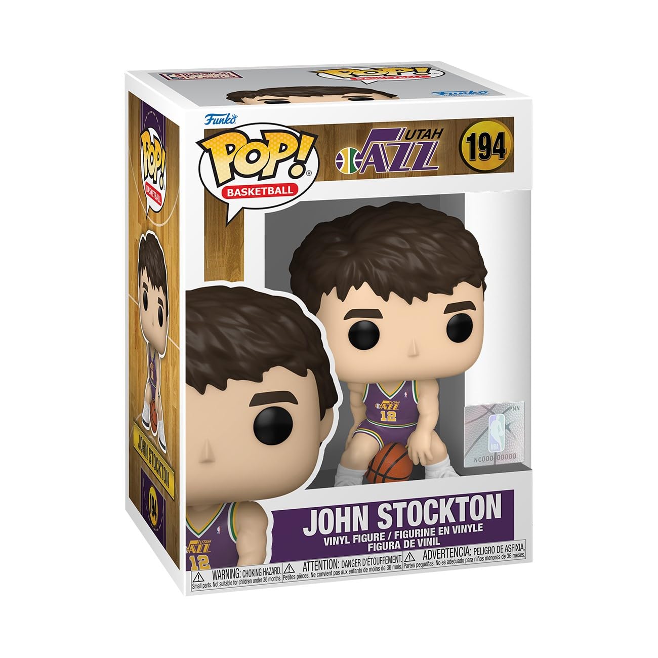 Foto 2 pulgar | Figura Funko Pop! Temporada De Novato De John Stockton En Los Utah Jazz De La Nba - Venta Internacional.