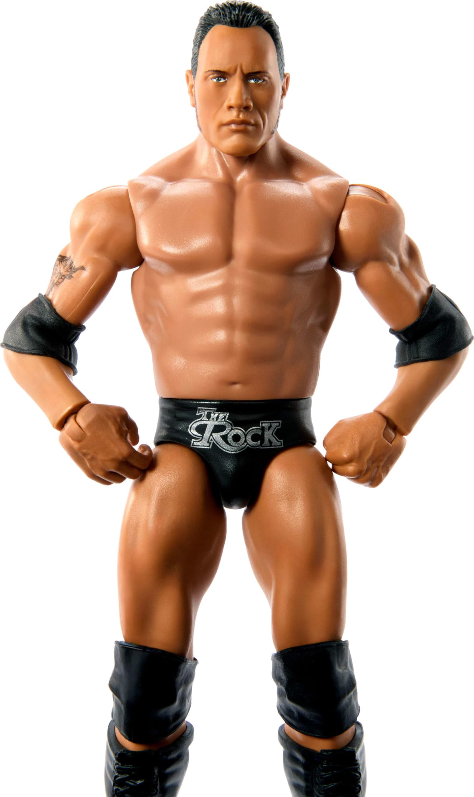 Foto 4 pulgar | Figura De Acción Mattel Wwe The Rock De 15 Cm Con 10 Articulaciones - Venta Internacional.