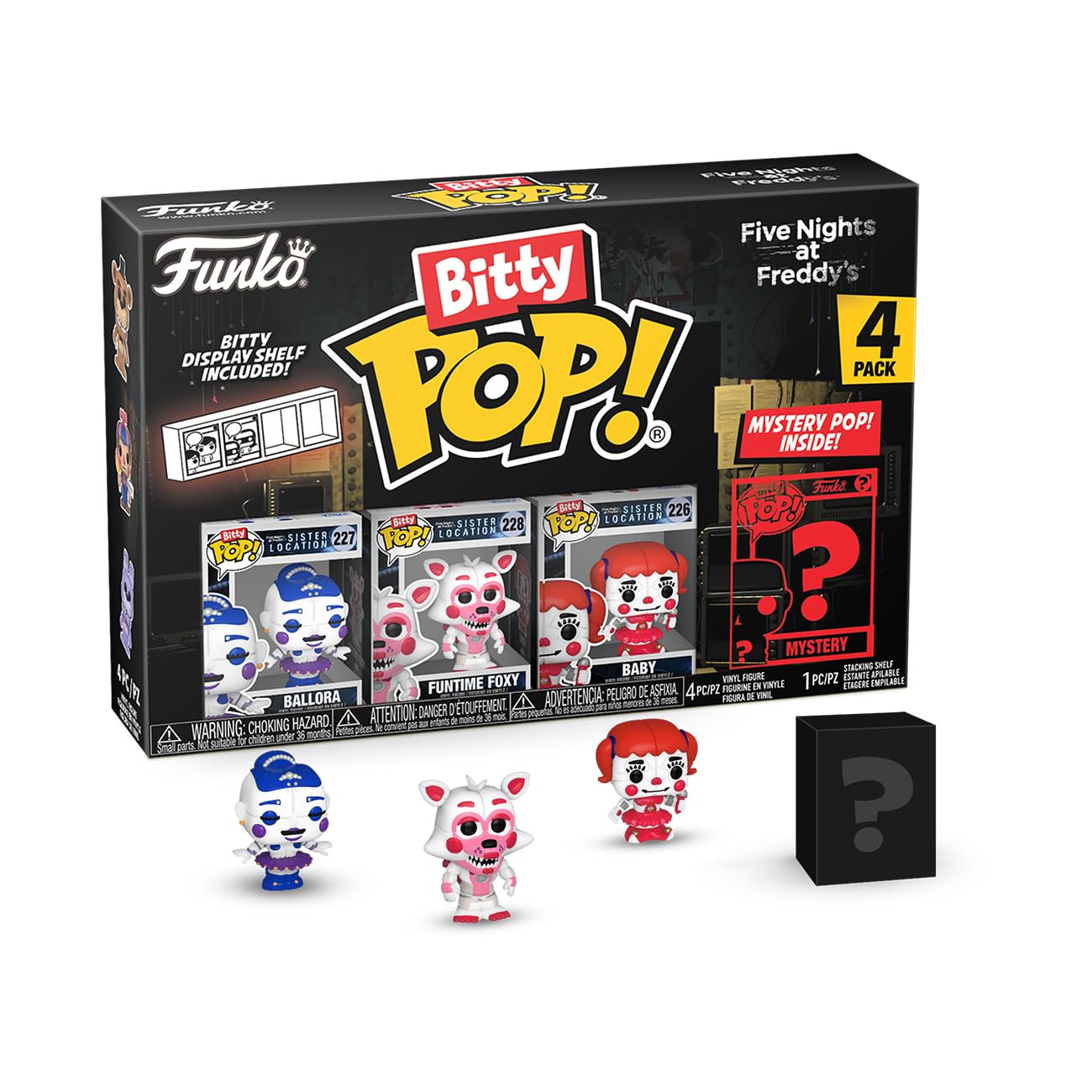 Foto 1 | Paquete De 4 Minijuguetes Coleccionables Funko Bitty Pop! ¡cinco Noches - Venta Internacional.