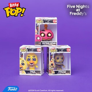 Foto 7 | Paquete De 4 Minijuguetes Coleccionables Funko Bitty Pop! ¡cinco Noches - Venta Internacional.