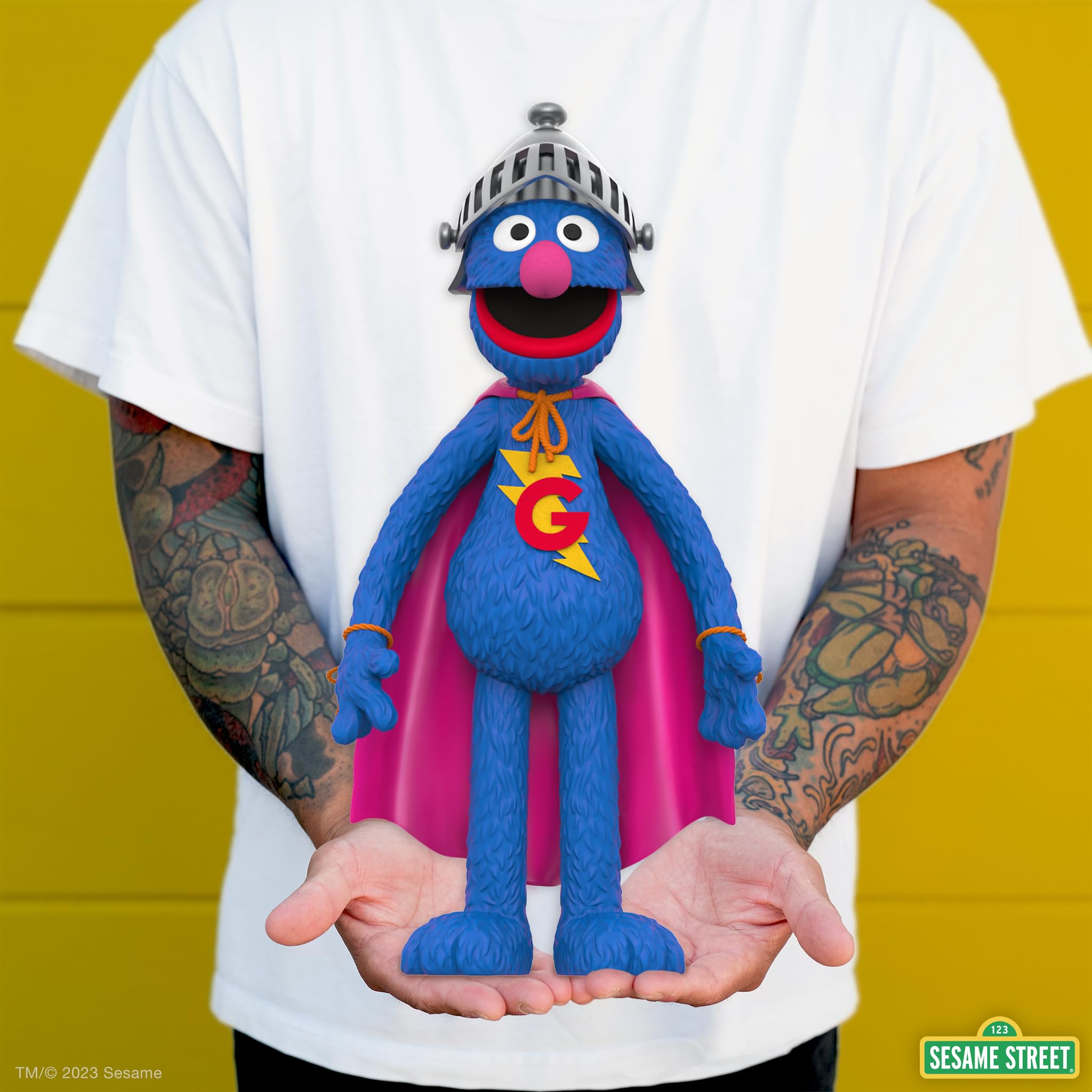 Foto 2 | Figura De Acción Super7 Sesame Street Super Grover De 17 Pulgadas - Venta Internacional.